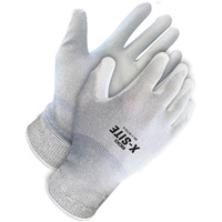X-Site Anti-Static Coated Gloves, 8, Polyurethane Coating, 15 Gauge, Nylon/Copper Shell Air Extreme Inc.