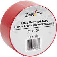Aisle Marking Tape, 2" x 108', PVC, Red Air Extreme Inc.