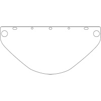 Visi&egrave;re de s&eacute;curit&eacute; universelle Dynamic, Polycarbonate, Teinte Transparent Air Extreme Inc.