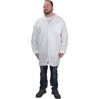 Sarraus de laboratoire de protection, Microporeux, Blanc, Petit Air Extreme Inc.