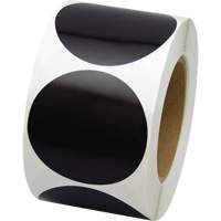 Pastilles de marquage color&eacute;es, Cercle, 3" lo x 3" la, Noir, Vinyle Air Extreme Inc.