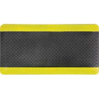 Tapis antifatigue, Losange, 1-2/3' x 3-1/4' x 3/4", Noir/Jaune, Polyur&eacute;thane Air Extreme Inc.