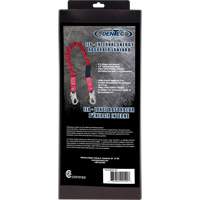 ShockSorb Internal Shock Lanyard, 6', Snap Hook Center, Snap Hook Leg Ends, Polyester Air Extreme Inc.