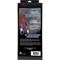 ShockSorb Internal Shock Lanyard, 6', Snap Hook Center, Snap Hook Leg Ends, Polyester Air Extreme Inc.