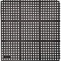 Tapis antifatigue &agrave; imbrication Cushion-Ease 550, &agrave; fentes, 3' x 3' x 3/4", Noir, Caoutchouc Air Extreme Inc.