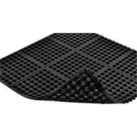 Tapis antifatigue &agrave; imbrication Cushion-Ease 550, &agrave; fentes, 3' x 3' x 3/4", Noir, Caoutchouc Air Extreme Inc.