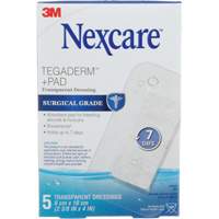 Pansement + tampon transparent Nexcare Tegaderm, Rectangulaire/carr&eacute;e, 4", Plastique, St&eacute;rile Air Extreme Inc.