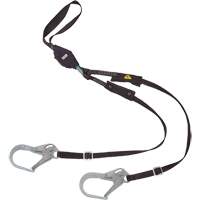 V-Series Utility Energy Absorbing Lanyard, 6', Rebar Hook Center, Snap Hook Leg Ends, Nylon Air Extreme Inc.