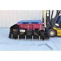 Ultra-IBC Berm&reg; Spill Berm, 400 US gal. Capacity, 6' W x 6' L x 18" H, L-Bracket Air Extreme Inc.