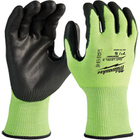 High-Visibility Cut-Resistant Gloves, Size Small, 15 Gauge, Nitrile/Polyurethane Coated, Polyethylene Shell, ANSI/ISEA 105 Level 3 Air Extreme Inc.
