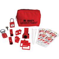 Electrical Lockout Tagout Kit with Nylon Safety Padlock in Pouch, Circuit Breaker Type Air Extreme Inc.