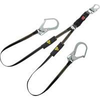 V-Series Welding Energy Absorbing Lanyard, 6', Rebar Hook Center, Snap Hook Leg Ends, Kevlar&reg;/Metal/Nylon Air Extreme Inc.