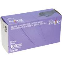 Gants jetables de calibre m&eacute;dical, Moyen, Nitrile, 6 mils, Sans poudre, Noir, Classe 2 Air Extreme Inc.