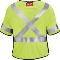 Breakaway Mesh Safety Vest, Black/High Visibility Lime-Yellow, Medium/Small Air Extreme Inc.