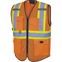 6960 Veste de s&eacute;curit&eacute; &agrave; maille en avant, Orange haute visibilit&eacute;, Moyen, Polyester Air Extreme Inc.
