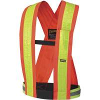 5593 Safety Sash, High Visibility Orange, Yellow Reflective Colour, One Size Air Extreme Inc.