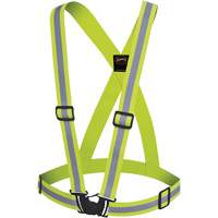 5497 Safety Sash, High Visibility Lime-Yellow, Silver Reflective Colour, One Size Air Extreme Inc.