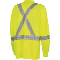 6905A Ultra-Cool Ultra-Breathable Long-Sleeved Safety Shirt, X-Small, High Visibility Lime-Yellow Air Extreme Inc.