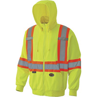 6941 Zip Style Hoodie, X-Small, High Visibility Yellow Air Extreme Inc.