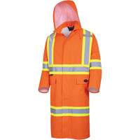 5630 The Rock 300D Waterproof Long Coat, Polyester, Small, High Visibility Orange Air Extreme Inc.