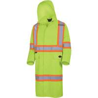 5631 The Rock 300D Waterproof Long Coat, Polyester, Small, High Visibility Lime-Yellow Air Extreme Inc.