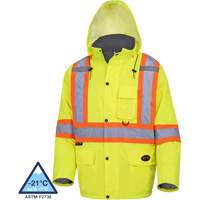 5031 Waterproof Quilted Safety Parka, High Visibility Lime-Yellow, Small Air Extreme Inc.