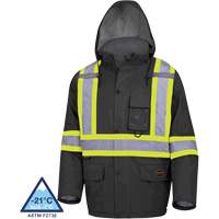 5031BK Waterproof Quilted Safety Parka, Black, Small Air Extreme Inc.