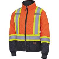 5015 Quilted Freezer Jacket, Polyester, Black/High Visibility Orange, X-Small Air Extreme Inc.
