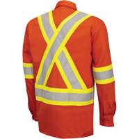 7743 FR-Tech&reg; Flame-Resistant Safety Shirt, Small, High Visibility Orange Air Extreme Inc.