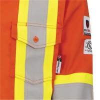 7743 FR-Tech&reg; Flame-Resistant Safety Shirt, Small, High Visibility Orange Air Extreme Inc.