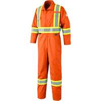 7705T FR-Tech&reg; Flame-Resistant Coverall with Leg Zippers, Size 40 (Tall), High Visibility Orange, 9.7 cal/cm² Air Extreme Inc.