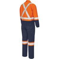 7702BB FR-Tech&reg; 2-Tone Safety Coverall, Size 36, Navy Blue/Orange, 10 cal/cm² Air Extreme Inc.