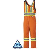 5534A Flame-Resistant Quilted Safety Overalls, Small, Orange Air Extreme Inc.