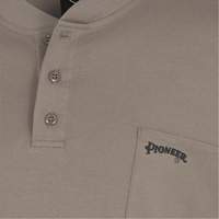 331 FR Interlock Henley Shirt, Small, Beige Air Extreme Inc.