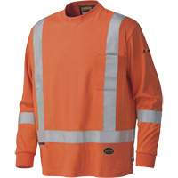 339SFA Flame-Resistant Long-Sleeved Safety Shirt, Small, High Visibility Orange Air Extreme Inc.