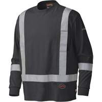 340SFA Flame-Resistant Long-Sleeved Safety Shirt, Small, Black Air Extreme Inc.