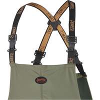 D7020 Dry King&reg; Stretch Bib Pants, X-Small, Polyurethane, Green Air Extreme Inc.