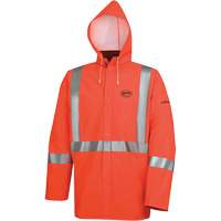 576J High-Visibility FR Rain Jacket, Small, High Visibility Orange Air Extreme Inc.
