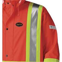 5896 Flame Resistant Waterproof Long Coat, Small, High Visibility Orange Air Extreme Inc.