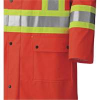 5896 Flame Resistant Waterproof Long Coat, Small, High Visibility Orange Air Extreme Inc.