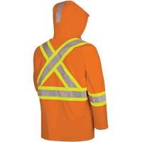 5880 Manteau de pluie ignifuge et protection contre les &eacute;clats d'arc &eacute;lectrique, T-petit, Orange haute visibilit&eacute;, 10 cal/cm² Air Extreme Inc.