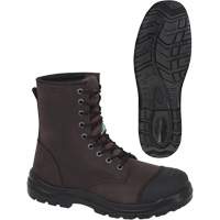 1028 Bottes de travail 8" marron, Cuir, Embout Acier, Taille 10 Air Extreme Inc.
