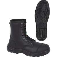 1027 Bottes de travail 8" noires, Cuir, Embout Acier, Taille 10 Air Extreme Inc.