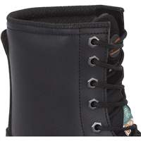 1027 Bottes de travail 8" noires, Cuir, Embout Acier, Taille 10 Air Extreme Inc.