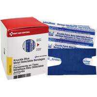 Knuckle Blue Detectable Bandages, Knuckle, Fabric Metal Detectable, Sterile Air Extreme Inc.