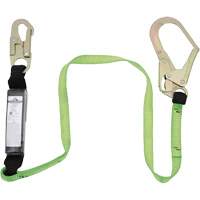 SA-5402-4 Shock Absorbing Lanyard, 4', Rebar Hook Center, Snap Hook Leg Ends, Polyester Air Extreme Inc.