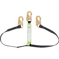 SA-64000-6 Shock Absorbing Lanyard, 6', Snap Hook Center, Snap Hook Leg Ends, Polyester Air Extreme Inc.