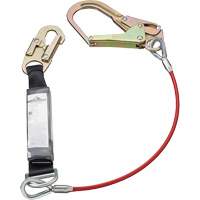 SA-5502-4 Shock Absorbing Lanyard, 4', Rebar Hook Center, Snap Hook Leg Ends, Polyester Air Extreme Inc.
