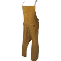Caiman&reg; Boarhide Apron, Split-Leg Bib, 42" L, Brown Air Extreme Inc.