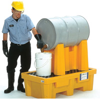 Ultra-Drum Rack 1-Drum Containment System with Drain, 52" L x 29" W x 49.5" H, 750 US gal. Capacity Air Extreme Inc.
